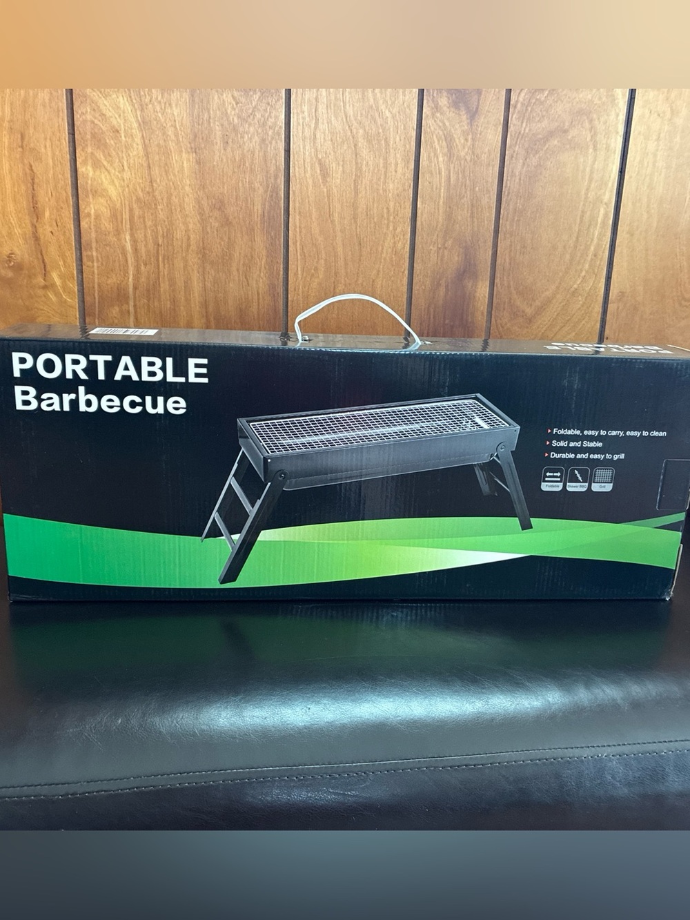 Portable Folding Barbecue Grill - Black